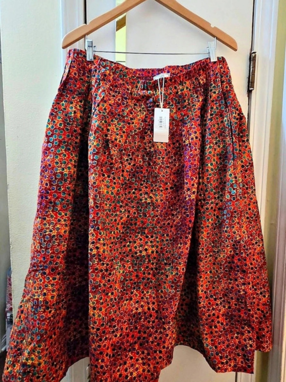 Zuri Whimsy Skirt Print Midi Skirt Size 2X NWT